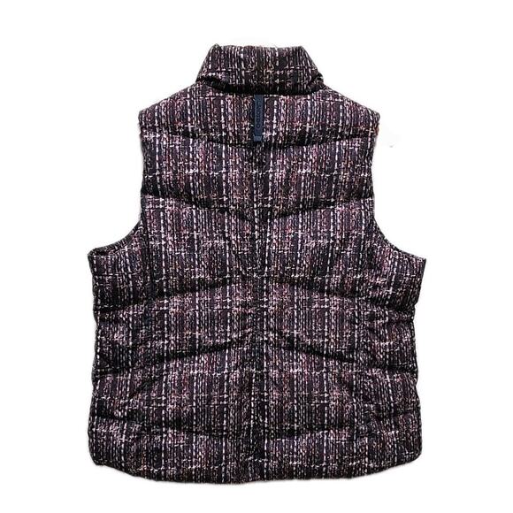 Lands End Womens Quilted Down Puffer Vest Sz L (14-16) Purple Pink Blue - Picture 2 of 8